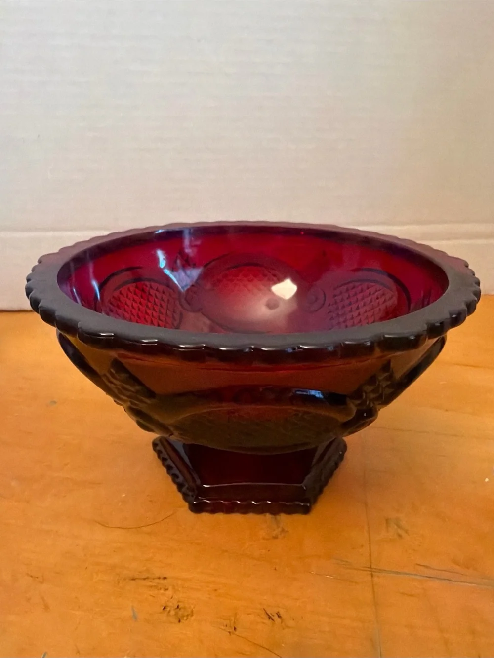 Avon 1876 red glass collection.